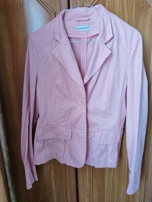 Palton maro si sacou roz