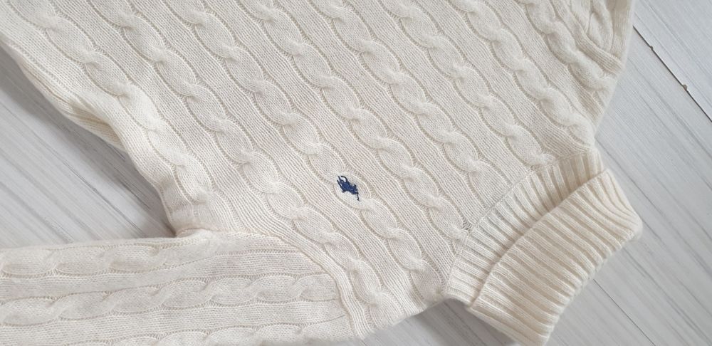 POLO Ralph Lauren Cable Wool / Cashmere / XS НОВО ОРИГИНАЛ Дамски Поло