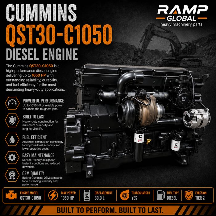 Двигатель Cummins QST30-C1050