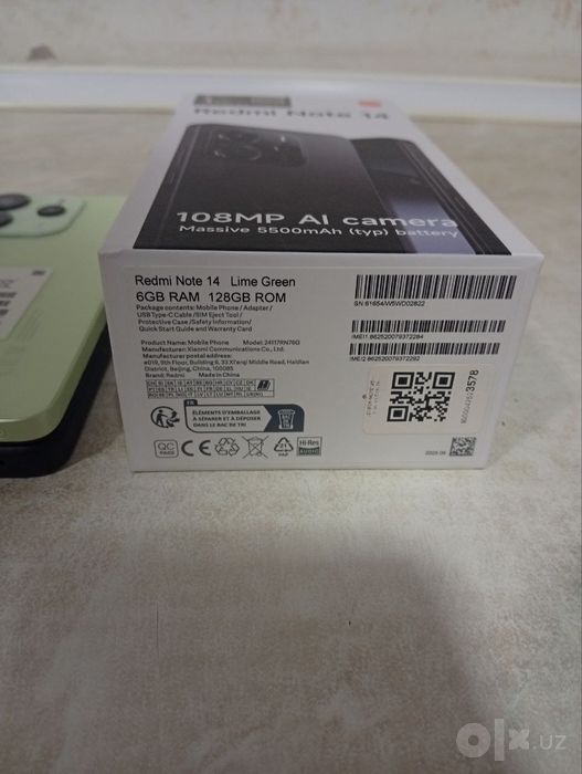 Redmi note 14 6/128