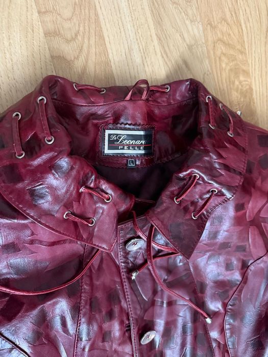 Haină piele naturală măr. L