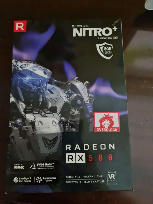 Vând placa video RTX 580 sapphire nitro+ 8gb
