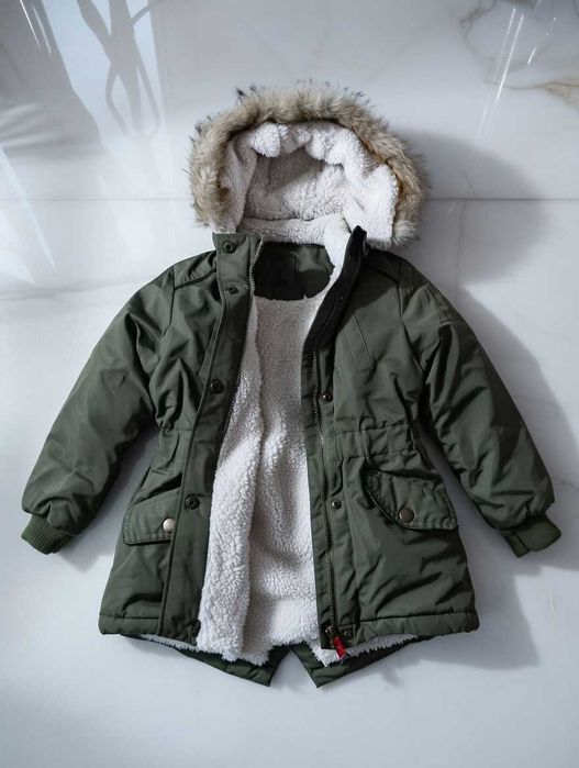 Детско зимно яке / Детска зимна парка за момиченце 5-6г. + ПОДАРЪК