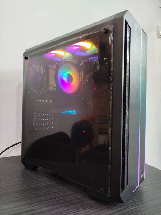 PC Gaming RGB RTX 3060 Ti Gigabyte Gaming OC 8GB, i7-7700K, 16GB RAM, SSD 512GB, Corsair 600W
