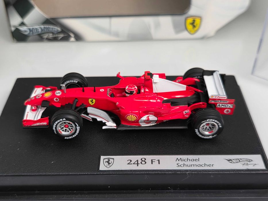 Macheta Auto 1/43 Hotwheels Ferrari 248 F1 Michael Schumacher Formula 1