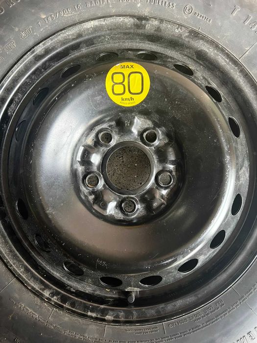 Roată de rezervă (donut) T145/90 R16 cu 5 prezoane 5x114.3