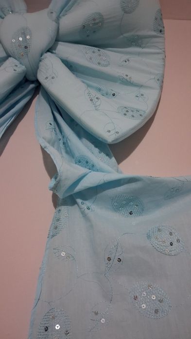 Funda mare bleu cu paiete!