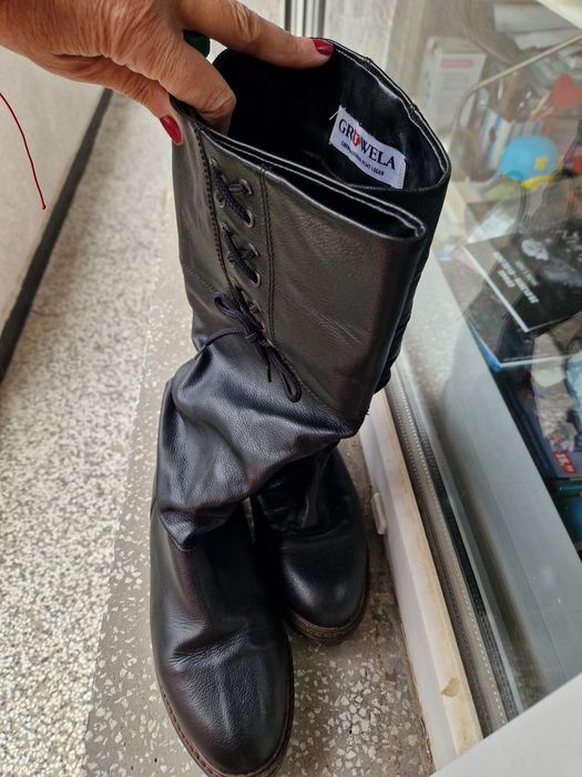 Зимни кожени ботуши