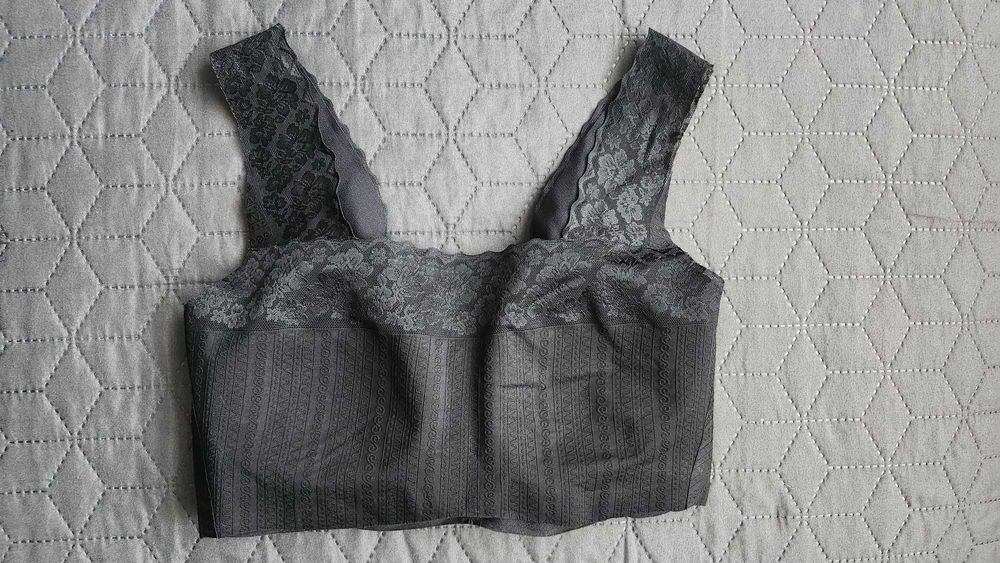 Дамски потник с ликра - черен и бежав