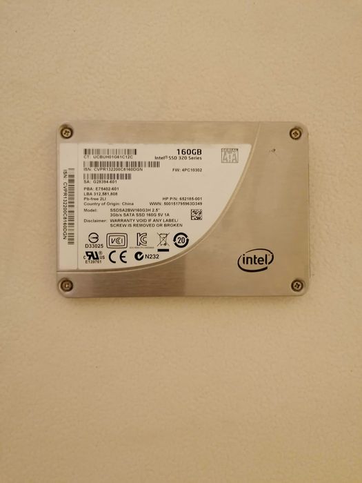 Ssd Intel 160 Gb 120 128 180