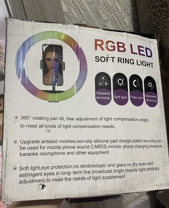 Led lampa chiroq selfi kamera uchun