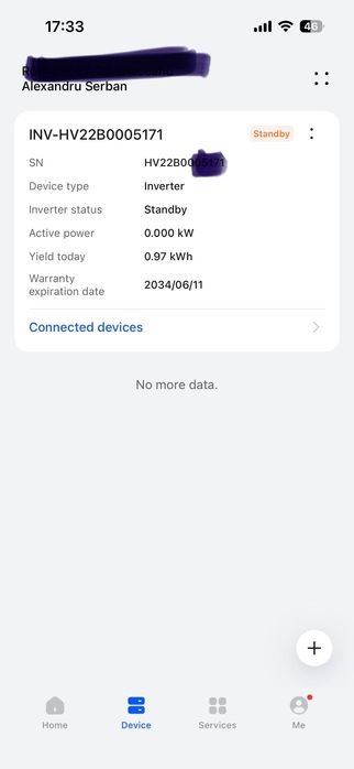 Invertor Huawei 5KW SUN2000-5KTL-L1 + smart meter