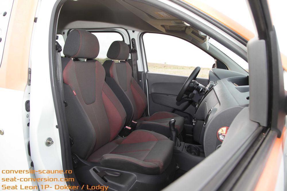Sistem adaptare scaune de Seat Leon FR 1P pe Lodgy Dokker