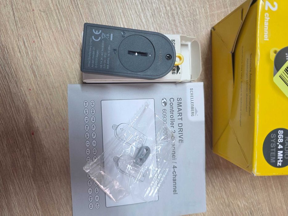Telecomandă pentru ușă de garaj Schellenberg 60930 Smart DRIVE, 2 canale, 868,4 MHz, max. 10 mW/10 dBm, antracit