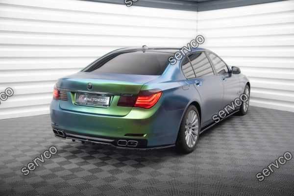 Prelungire splitter lip bara spate Bmw Seria 7 F01 2008-2013 v2 Maxton