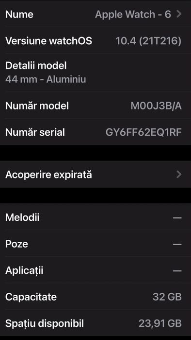 Apple Watch 44mm SERIA 6 blue