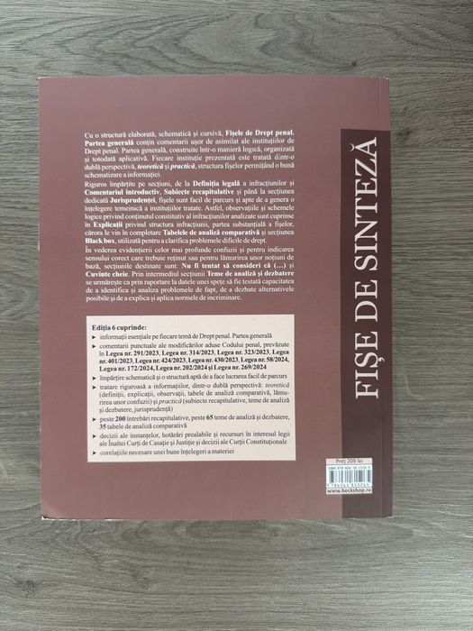 Fișe de Drept Penal- Partea Generală UDROIU