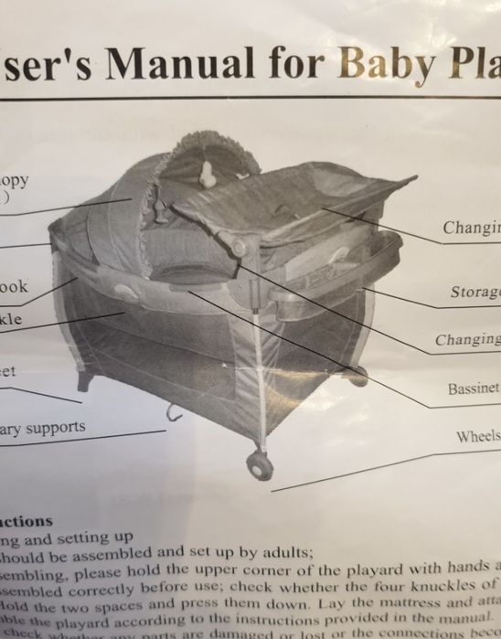 Кроватка манеж 2 в 1 удобная