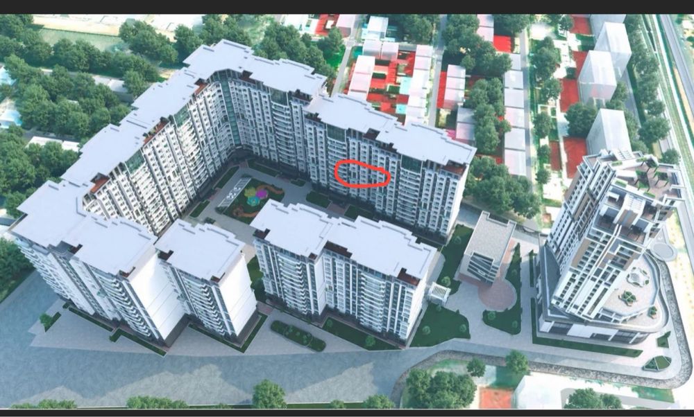 Новостройка 37м² Modern City, ЖК Sergeli метро Yangi Hayot