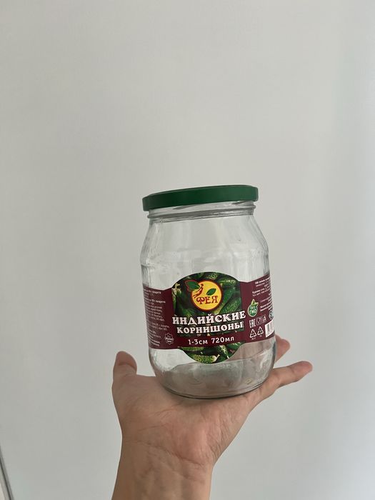 Банка из под корнишона