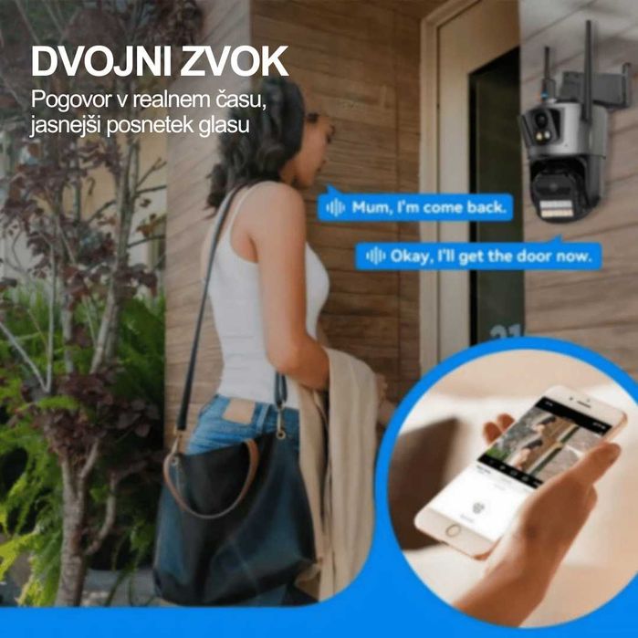 iCSee 12МР- Тройна външна WiFi камера 3 Обектива 12 мегапиксела