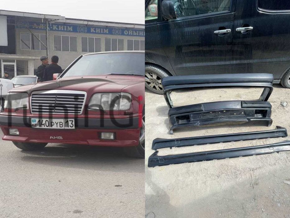 Мерседес 124 бампера и пороги AMG gen 1 тюнинг обвес