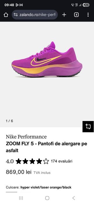 Adidasi Nike Zoom FLy 5 marimea 39