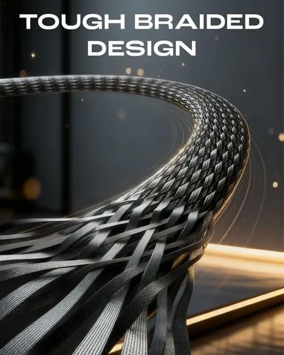 Зарядный кабель-держатель 2-в-1 с невидимым креплением 240w