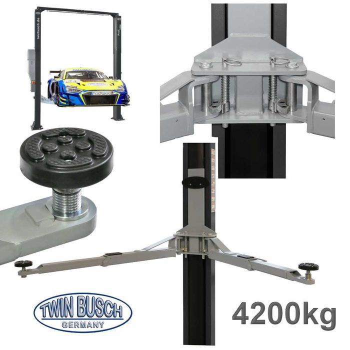 Подемник двуколонен 4.2t горна синхронизация ел.магнитнo заключване