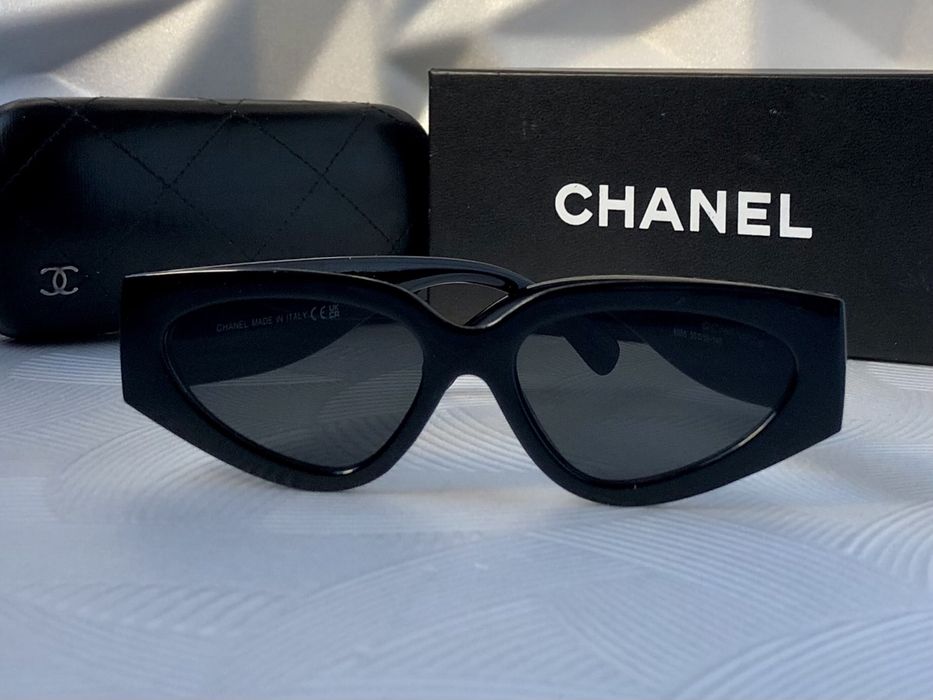 Дамски слънчеви очила котка черно