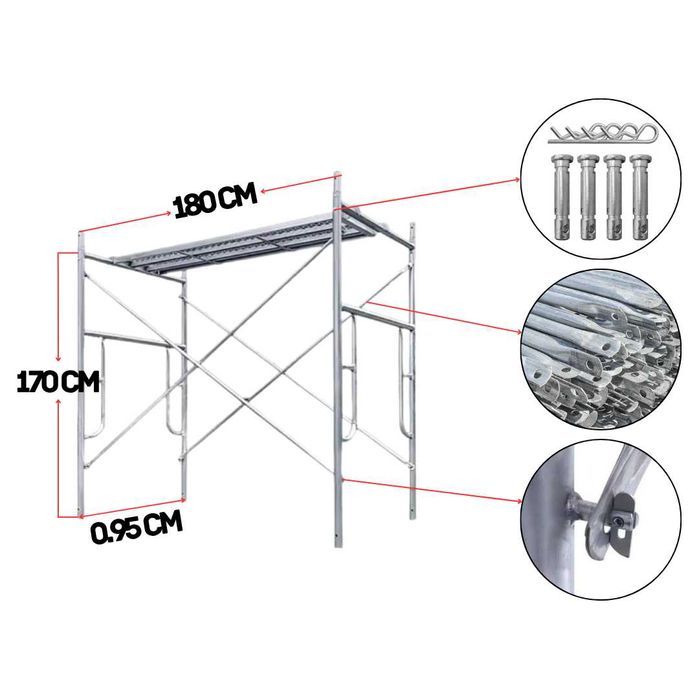 Продажа оцинкованных строительных лесов с поддоном, облегченные, Китай