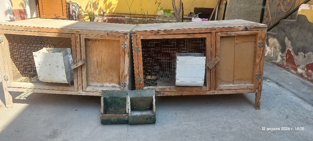 Куён учун кафас+ Маточник. Кормушка поилкаси бор