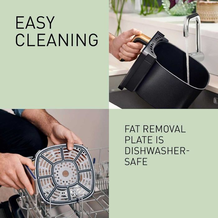 Air Fryer с Пара Panasonic 6L Gentle Steam Двоен нагревател & Прозорец