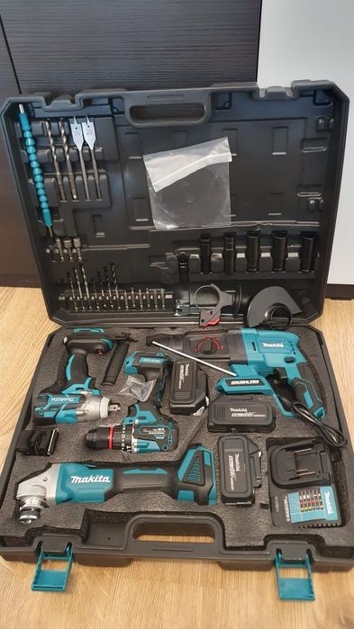 Set Makita 4 scule,3 Acumulatori 24V și 5Ah