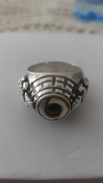 Vand inel ghiul din argint cu aur