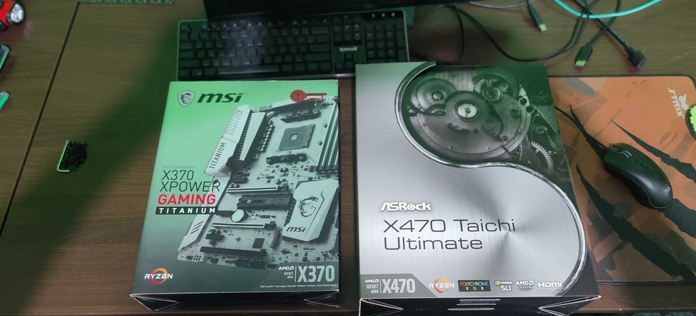 am4 msi x370 titanium  asrock taichi ultimate x470
