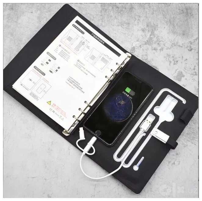 Ежедневник с встроенным Power Bank / Ежедневник с мобильной зарядкой