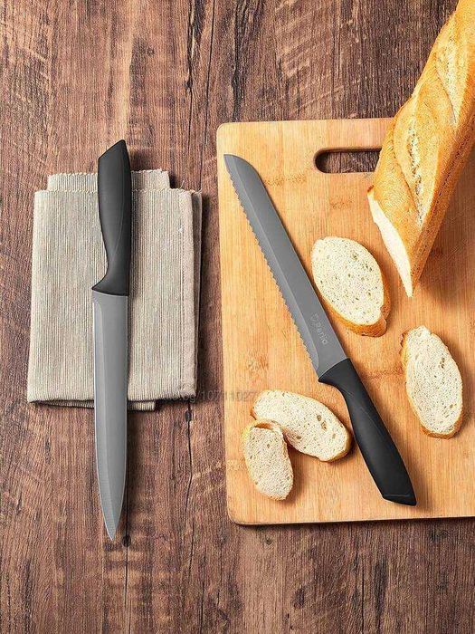 Комплект ножове D.Perlla с блок, 15 части неръждаема стомана