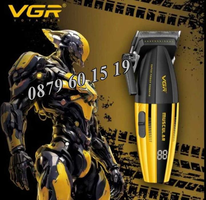 Безжична машинка за подстригване VGR 285, машинка за коса