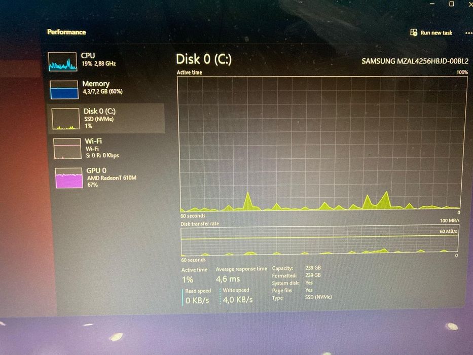 Laptop Lenovo Ryzen 3 7320u, 8GB Ram