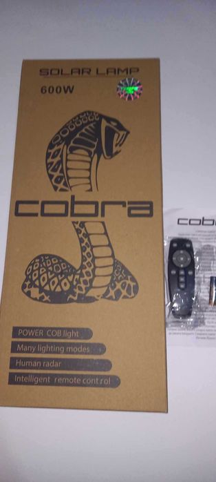 МОЩНА улична соларна лампа Cobra  Кобра 300W, 600W, 1200W, 1600W