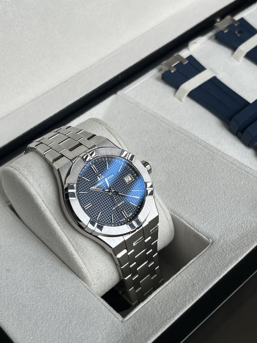 Maurice Lacroix Aikon 39mm Blue Automatic + оригинална гумена каишка