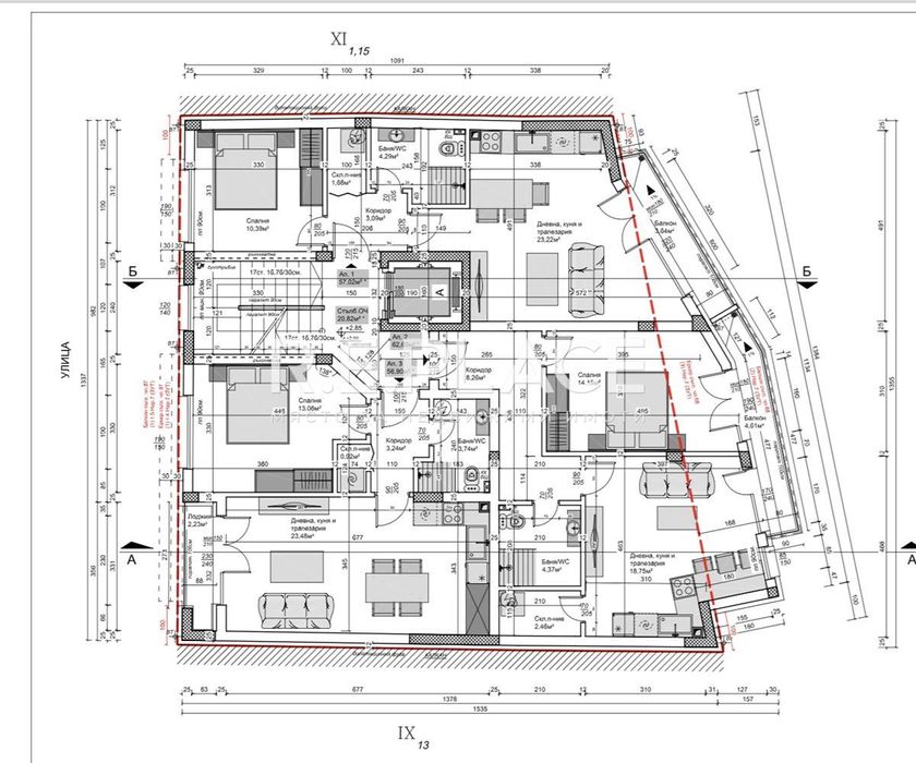 2-стаен в Варна-Христо Ботев площ 74 цена 89500