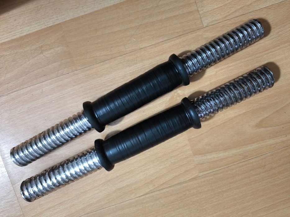 Bara gantera filet cauciuc  metal masiv kettlebell 12kg gantera 22.5kg