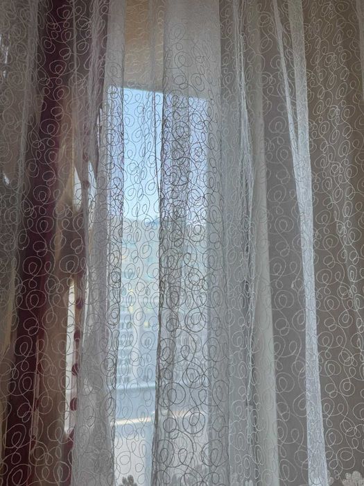 Тюль 2 штуки белая
