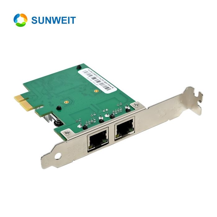 # PCi-e Realtek RTL8111H Dual RJ45 Gigabit Сетевая карта PC Lan Card