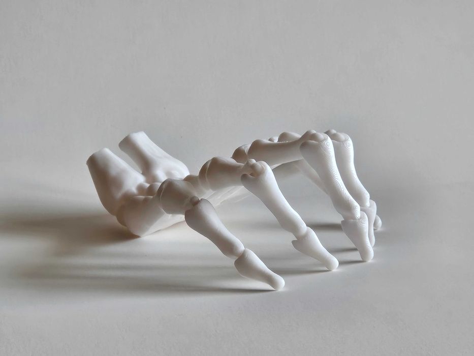 3D принтиран модел на ръка