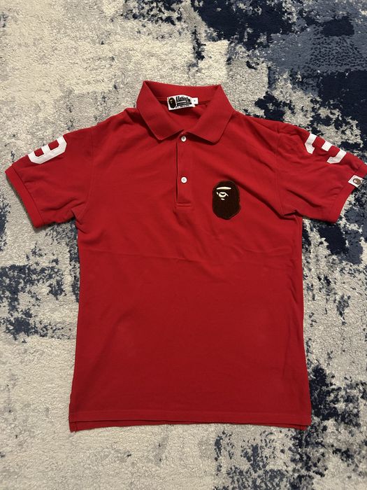 Tricou Polo Bape Rosu