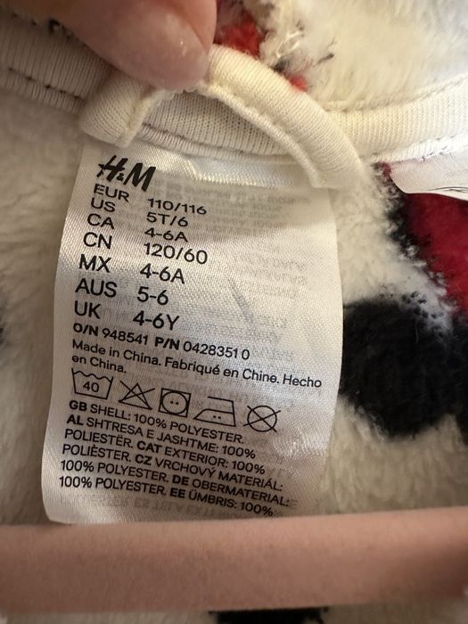 Halat de baie Minnie Mouse H&M 4-6 ani