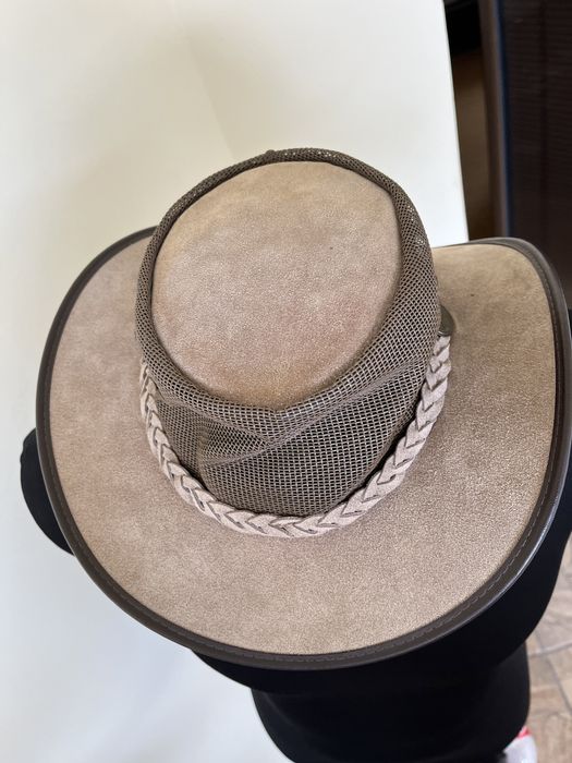 Palarie piele cowboy BARMAH , autentica , made in Australia